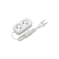 Мережевий подовжувач Electrum C-ES-1783 3.0m, 2 роз, white (C-ES-1783) - 1