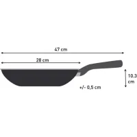 Сковорода Tefal ВОК Halo 28 см, алюміній, бакеліт, сірий (C3121953) - 4