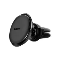 Універсальний автотримач Baseus Magnetic Car Mount Phone Holder with Cable Clip Air Vent Version Cluster Black (C40141201113-00) - Зображення 1