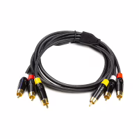 Кабель мультимедійний 3xRCA M to 3xRCA M 1.5m PowerPlant (CA911745) - Image 1
