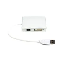 Переходник USB 3.0 to HDMI, DVI, VGA, RJ45 Gigabit Ethernet PowerPlant (CA912087) - Изображение 2