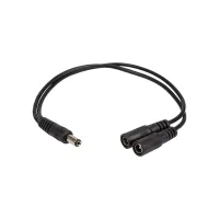 Кабель живлення DC M to 2xDC F 5.5x2.1mm PowerPlant (CA914890) - 1