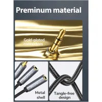 Кабель мультимедійний 3.5mm M to 2x3.5mm F 0.2m Cabletime (CA915248) - Зображення 4