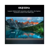 Кабель мультимедійний USB-C to HDMI M 3.0m V1.4 4K30Hz Cabletime (CA915378) - 4