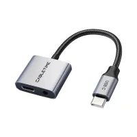 Переходник USB-C M to 3.5mm F + USB-C F PD60W Cabletime (CA915750) - Изображение 1