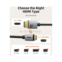Кабель мультимедійний HDMI mini M to HDMI M 3.0m 8K60Hz Cabletime (CA915866) - 6