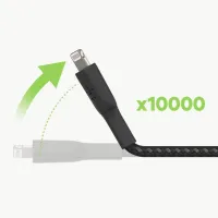 Дата кабель USB 2.0 AM to Lightning 1.0m black Belkin (CAA002BT1MBK) - 3