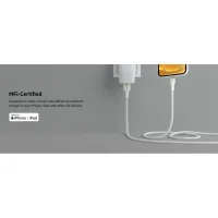 Дата кабель USB 2.0 AM to Lightning 1.0m white Belkin (CAA010BT1MWH) - 12