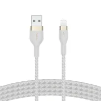 Дата кабель USB 2.0 AM to Lightning 1.0m white Belkin (CAA010BT1MWH) - 1