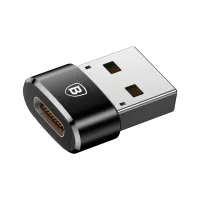 Перехідник USB 2.0 AF to USB-C black Baseus (CAAOTG-01) - 1