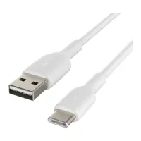 Дата кабель USB 2.0 AM to USB-C 1.0m PVC white Belkin (CAB001BT1MWH) - Изображение 3