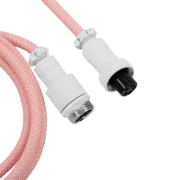 Дата кабель USB-C + USB A to USB-C 1.36m Coiled Aviator pink Keychron (CAB15_KEYCHRON) - 3
