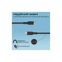 Дата кабель USB-C to USB-C 2.0m Promate (cablekit-cc.black) - 7