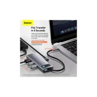 Концентратор Baseus USB-C 6-in-1 (CAHUB-CW0G) - 11