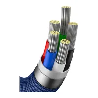 Дата кабель USB-C to Lightning 1.2m 20W blue Baseus (CAJY000203) - Зображення 4