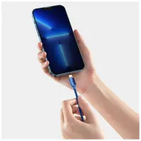 Дата кабель USB-C to Lightning 1.2m 20W blue Baseus (CAJY000203) - Зображення 6