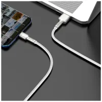 Дата кабель USB to USB-C 1.0m 6A 66W white Baseus (CAKF000102) - 5