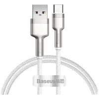 Дата кабель USB to USB-C 1.0m 6A 66W white Baseus (CAKF000102) - 1