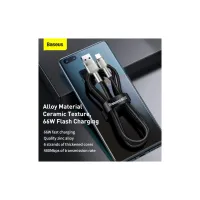 Дата кабель USB 2.0 AM to USB-C 2.0m 6A 66W Black Baseus (CAKF000201) - 3