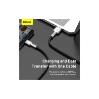 Дата кабель USB 2.0 AM to USB-C 2.0m 6A 66W Black Baseus (CAKF000201) - 7