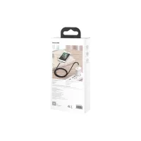 Дата кабель USB 2.0 AM to Lightning 1.0m Cafule Metal 2.4A black Baseus (CALJK-A01) - 8