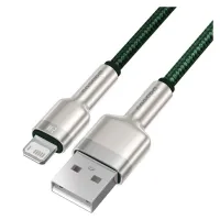 Дата кабель USB 2.0 AM to Lightning 2.0m 2.4A metal green Baseus (CALJK-B06) - Изображение 3