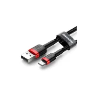 Дата кабель USB 2.0 AM to Lightning 2.0m 1.5A red-black Baseus (CALKLF-C19) - 2