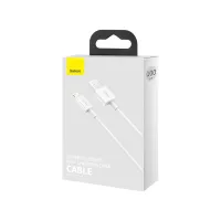 Дата кабель USB 2.0 AM to Lightning 1.0m 2.4A white Baseus (CALYS-A02) - 6