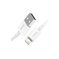 Дата кабель USB 2.0 AM to Lightning 1.5m Superior Fast Charging 2.4A white Baseus (CALYS-B02) - Изображение 5