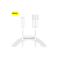 Дата кабель USB 2.0 AM to Lightning 1.5m Superior Fast Charging 2.4A white Baseus (CALYS-B02) - Изображение 6