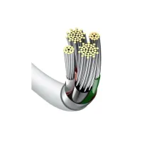 Дата кабель USB 2.0 AM to Lightning 2.0m Superior Fast Charging 2.4A white Baseus (CALYS-C02) - 7