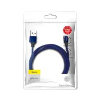 Дата кабель USB 2.0 AM to Lightning 1.8m navy blue Baseus (CALYW-A13) - Зображення 2