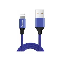 Дата кабель USB 2.0 AM to Lightning 1.8m navy blue Baseus (CALYW-A13) - Зображення 1