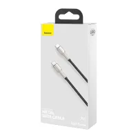 Дата кабель USB-C to USB-C 1.0m 100W metal black Baseus (CATJK-C01) - 4