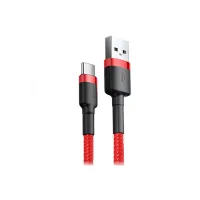 Дата кабель USB 2.0 AM to USB-C 0.5m 3A red Baseus (CATKLF-A09) - 3