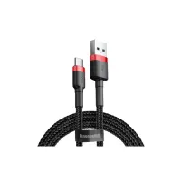 Дата кабель USB 2.0 AM to USB-C 2.0m 2A red-black Baseus (CATKLF-C91) - 3