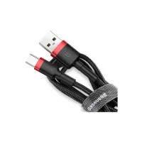 Дата кабель USB 2.0 AM to USB-C 2.0m 2A red-black Baseus (CATKLF-C91) - 1