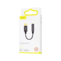 Перехідник USB-C M to 3.5mm F 0.1m black Baseus (CATL54-01) - 4