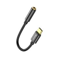 Перехідник USB-C M to 3.5mm F 0.1m black Baseus (CATL54-01) - 1
