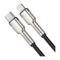 Дата кабель USB-C to Lightning 1.0m Cafule Metal PD 20W black Baseus (CATLJK-A01) - 2