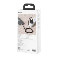 Дата кабель USB-C to Lightning 1.0m Cafule Metal PD 20W black Baseus (CATLJK-A01) - 5