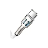 Дата кабель USB-C to Lightning 2.0m Cafule Metal PD 20W white Baseus (CATLJK-B02) - 6