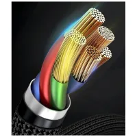 Дата кабель USB-C to Lightning 1.0m 18W 2.1A Cafule Black-Grey Baseus (CATLKLF-G1) - 9