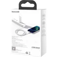 Дата кабель USB-C to Lightning 1.0m 20W Superior Series White Baseus (CATLYS-A02) - 11