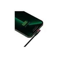Дата кабель USB 2.0 AM to Lightning 1.0m 2.4A 90° corner black/red Baseus (CAVP000020) - Изображение 5