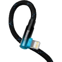 Дата кабель USB-C to Lightning 1.0m 20W 90° corner black/blue Baseus (CAVP000221) - 4