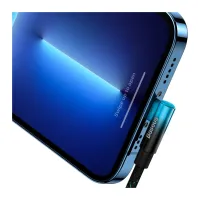 Дата кабель USB-C to Lightning 1.0m 20W 90° corner black/blue Baseus (CAVP000221) - 6