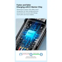 Дата кабель USB-C to USB-C 1.0m 240W Black Baseus (CAWJ040001) - 10