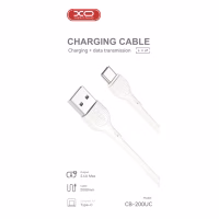 Дата кабель USB 2.0 AM to USB-C 2.0m 2.1A XO (CB-200UC) - Image 2