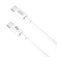 Дата кабель USB-C to USB-C 2.0m 100W white XO (CB-Q100-2CC) - 1